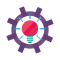 cog with a lit lightbulb inside it